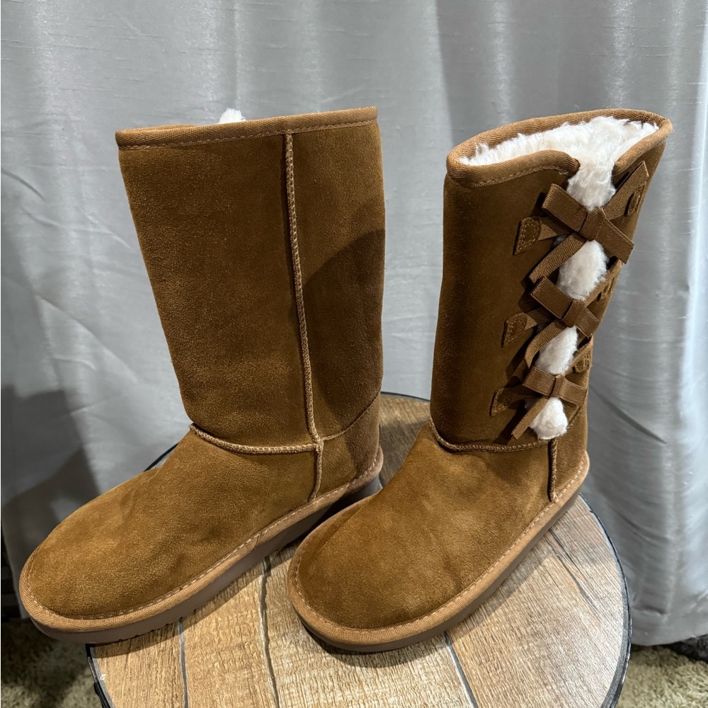 Koolaburra by Ugg Size 3 Kids Girls Bow Boots New